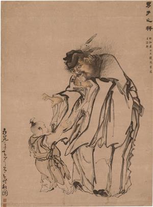 寒山拾得圖 豊干寒山拾得図 - 京都国立博物館 館蔵品データベース